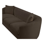 Penelope 92.5" Chenille Fabric Upholstered Sofa in Brown