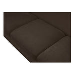 Penelope 92.5" Chenille Fabric Upholstered Sofa in Brown