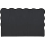 Deco Boucle Fabric Upholstered King Bed (3 Boxes) in Black