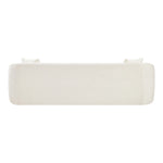 Penelope 92.5" Chenille Fabric Upholstered Sofa in Cream