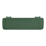 Penelope 92.5" Chenille Fabric Upholstered Sofa in Green