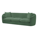 Penelope 92.5" Chenille Fabric Upholstered Sofa in Green