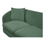 Penelope 92.5" Chenille Fabric Upholstered Sofa in Green