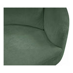 Penelope 92.5" Chenille Fabric Upholstered Sofa in Green