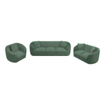 Penelope 92.5" Chenille Fabric Upholstered Sofa in Green