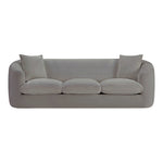 Penelope 92.5" Chenille Fabric Upholstered Sofa in Grey