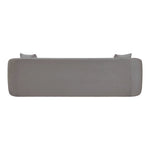 Penelope 92.5" Chenille Fabric Upholstered Sofa in Grey