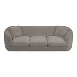 Penelope 92.5" Chenille Fabric Upholstered Sofa in Grey