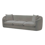 Penelope 92.5" Chenille Fabric Upholstered Sofa in Grey