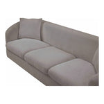 Penelope 92.5" Chenille Fabric Upholstered Sofa in Grey