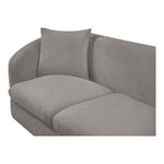 Penelope 92.5" Chenille Fabric Upholstered Sofa in Grey
