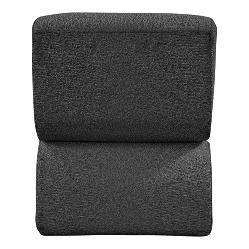 Desiree Boucle Fabric Upholstered Accent Chair in Black