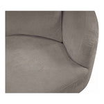 Penelope 92.5" Chenille Fabric Upholstered Sofa in Grey