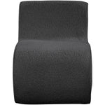 Desiree Boucle Fabric Upholstered Accent Chair in Black