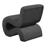 Desiree Boucle Fabric Upholstered Accent Chair in Black
