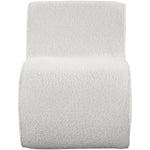 Desiree Boucle Fabric Upholstered Accent Chair in Cream