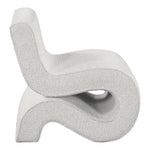 Desiree Boucle Fabric Upholstered Accent Chair in Cream