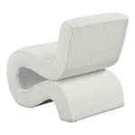 Desiree Boucle Fabric Upholstered Accent Chair in Cream