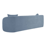 Penelope 92.5" Chenille Fabric Upholstered Sofa in Light Blue