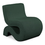 Desiree Boucle Fabric Upholstered Accent Chair in Green