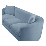 Penelope 92.5" Chenille Fabric Upholstered Sofa in Light Blue