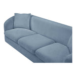 Penelope 92.5" Chenille Fabric Upholstered Sofa in Light Blue
