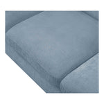 Penelope 92.5" Chenille Fabric Upholstered Sofa in Light Blue