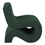 Desiree Boucle Fabric Upholstered Accent Chair in Green