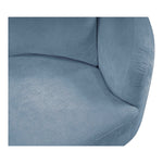 Penelope 92.5" Chenille Fabric Upholstered Sofa in Light Blue