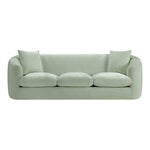 Penelope 92.5" Chenille Fabric Upholstered Sofa in Mint