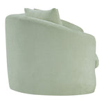 Penelope 92.5" Chenille Fabric Upholstered Sofa in Mint