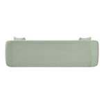 Penelope 92.5" Chenille Fabric Upholstered Sofa in Mint