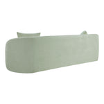 Penelope 92.5" Chenille Fabric Upholstered Sofa in Mint