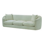 Penelope 92.5" Chenille Fabric Upholstered Sofa in Mint