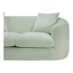 Penelope 92.5" Chenille Fabric Upholstered Sofa in Mint