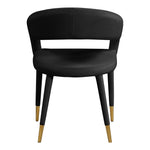 Destiny Velvet Upholstered Dining Chair in Black
