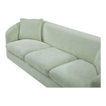 Penelope 92.5" Chenille Fabric Upholstered Sofa in Mint