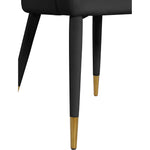 Destiny Velvet Upholstered Dining Chair in Black
