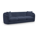 Penelope 92.5" Chenille Fabric Upholstered Sofa in Navy