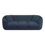 Penelope 92.5" Chenille Fabric Upholstered Sofa in Navy