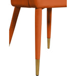 Destiny Velvet Upholstered Dining Chair in Cognac