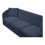 Penelope 92.5" Chenille Fabric Upholstered Sofa in Navy