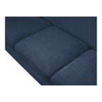 Penelope 92.5" Chenille Fabric Upholstered Sofa in Navy