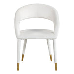 Destiny Velvet Upholstered Dining Chair in Cream