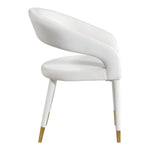 Destiny Velvet Upholstered Dining Chair in Cream