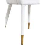 Destiny Velvet Upholstered Dining Chair in Cream
