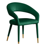 Destiny Velvet Upholstered Dining Chair in Green