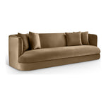Alder 93.5" Velvet Upholstered Sofa in Beige