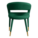 Destiny Velvet Upholstered Dining Chair in Green