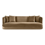 Alder 93.5" Velvet Upholstered Sofa in Beige